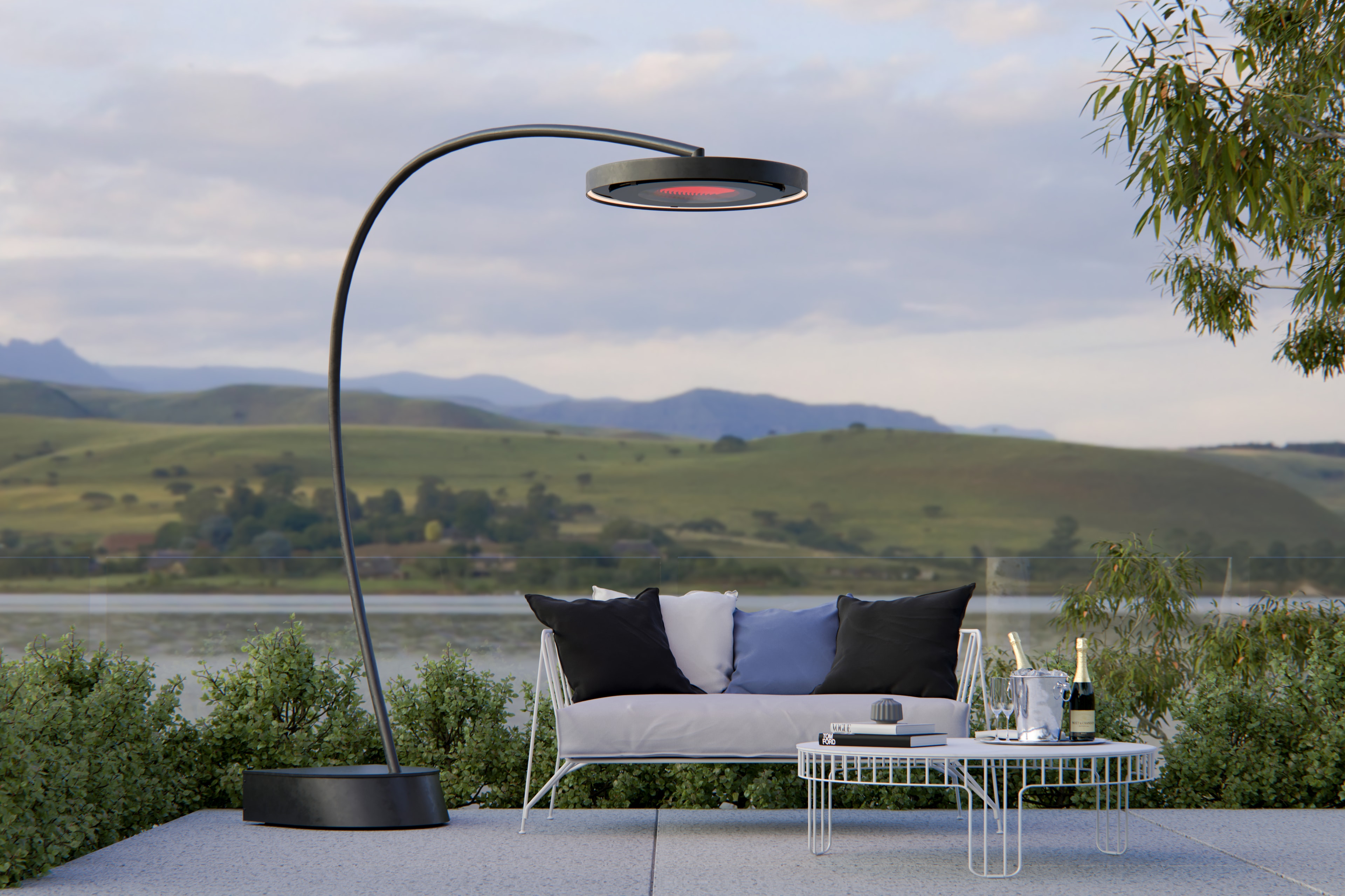 Residential patio scene
